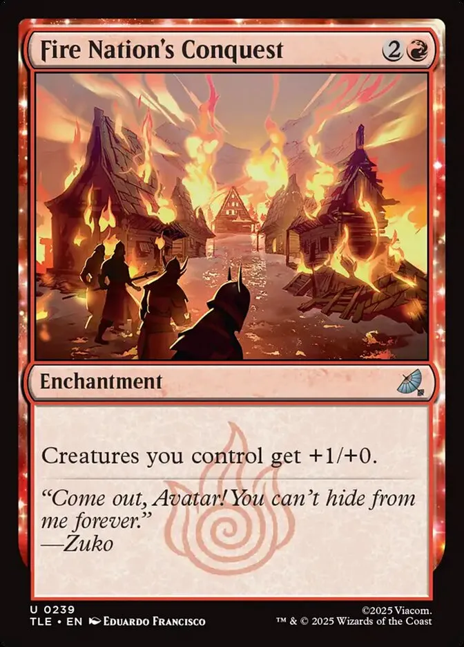 2025 Avatar: The Last Airbender Eternal Fire Nation's Conquest #239 uncommon card image