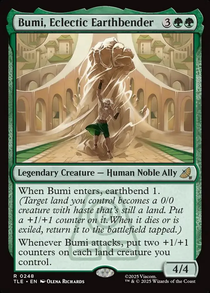 2025 Avatar: The Last Airbender Eternal Bumi, Eclectic Earthbender #248 rare card image