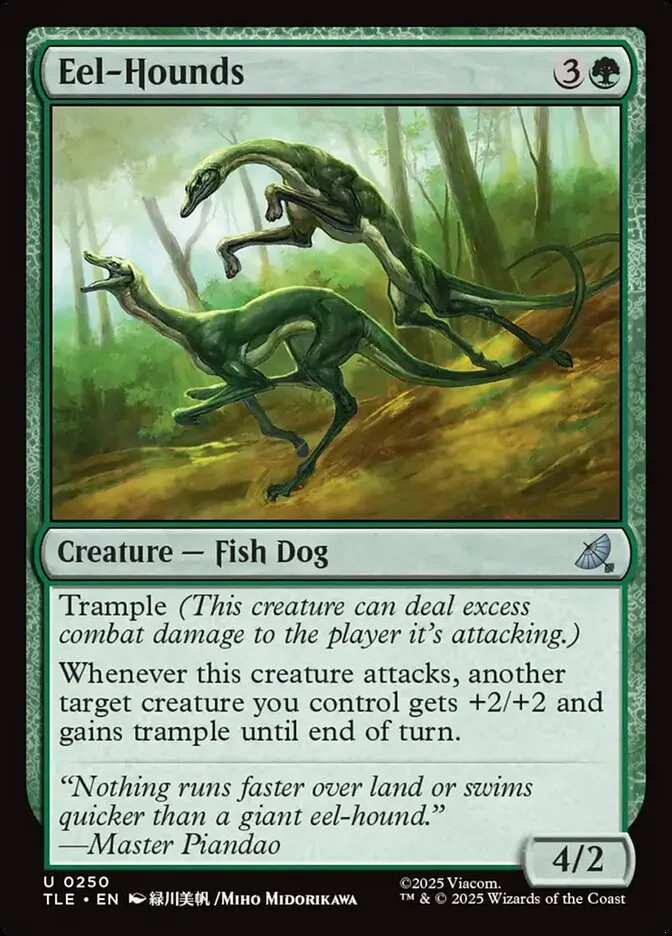 2025 Avatar: The Last Airbender Eternal Eel-Hounds #250 uncommon card image