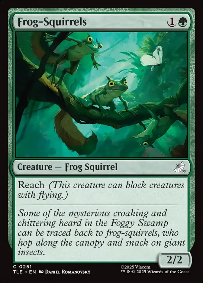 2025 Avatar: The Last Airbender Eternal Frog-Squirrels #251 common card image