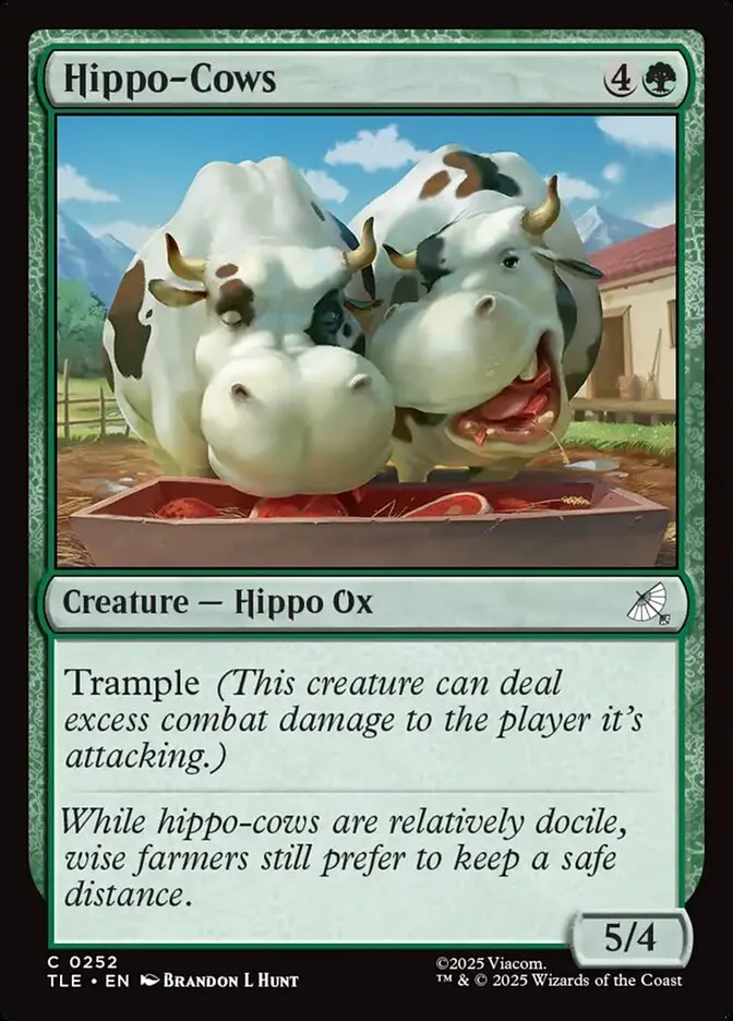 2025 Avatar: The Last Airbender Eternal Hippo-Cows #252 common card image