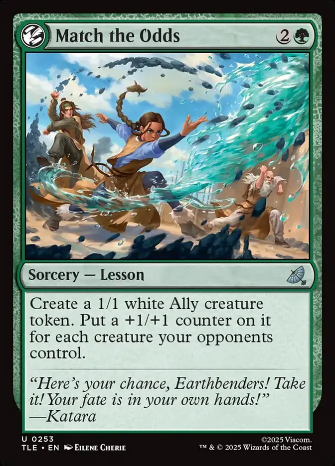 2025 Avatar: The Last Airbender Eternal Match the Odds #253 uncommon card image