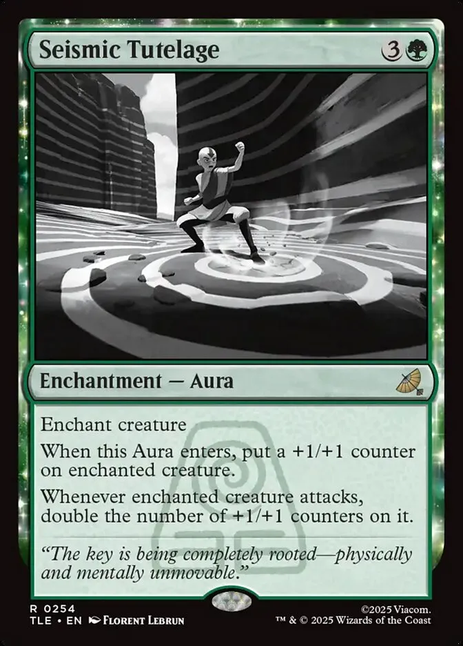 2025 Avatar: The Last Airbender Eternal Seismic Tutelage #254 rare card image