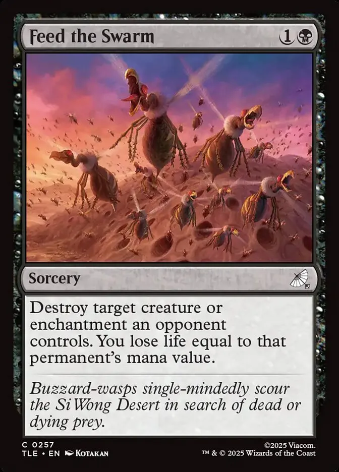 2025 Avatar: The Last Airbender Eternal Feed the Swarm #257 common card image