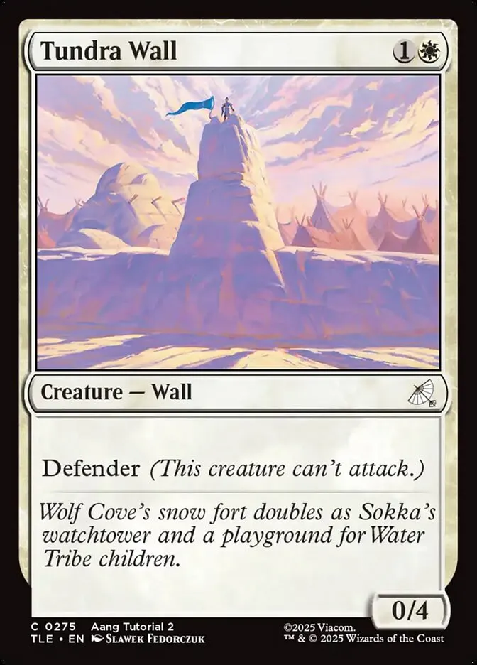 2025 Avatar: The Last Airbender Eternal Tundra Wall #275 common card image