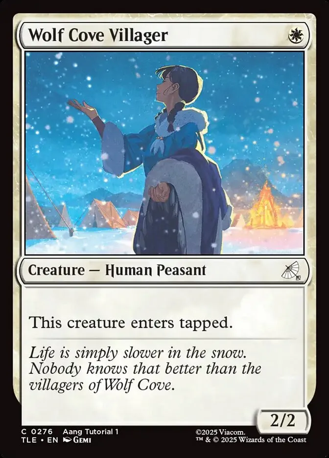 2025 Avatar: The Last Airbender Eternal Wolf Cove Villager #276 common card image