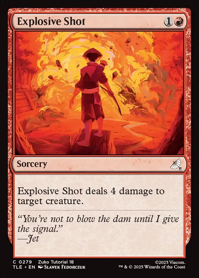 2025 Avatar: The Last Airbender Eternal Explosive Shot #279 common card image