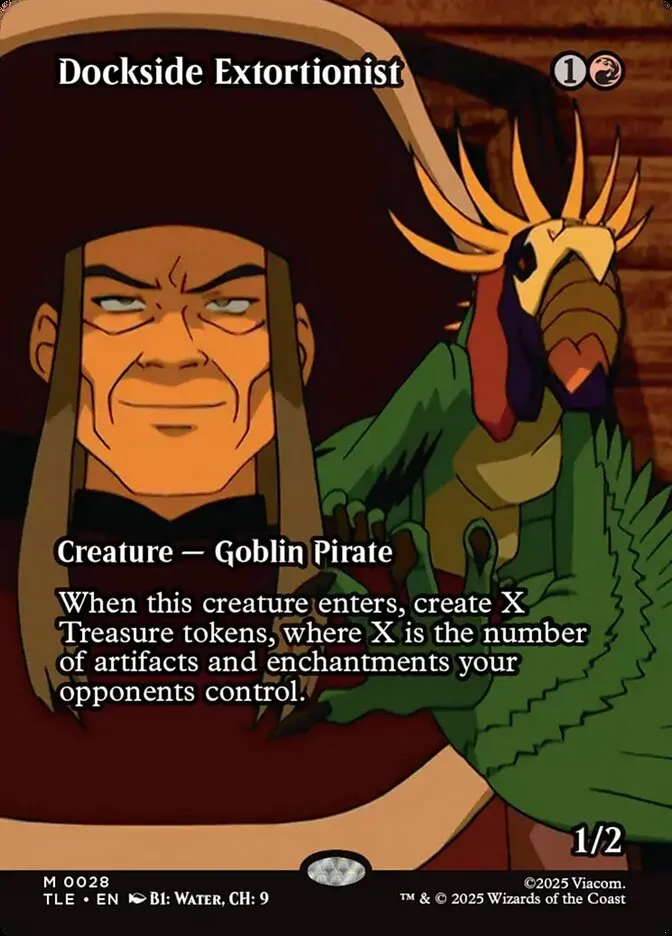 2025 Avatar: The Last Airbender Eternal Dockside Extortionist #28 mythic card image