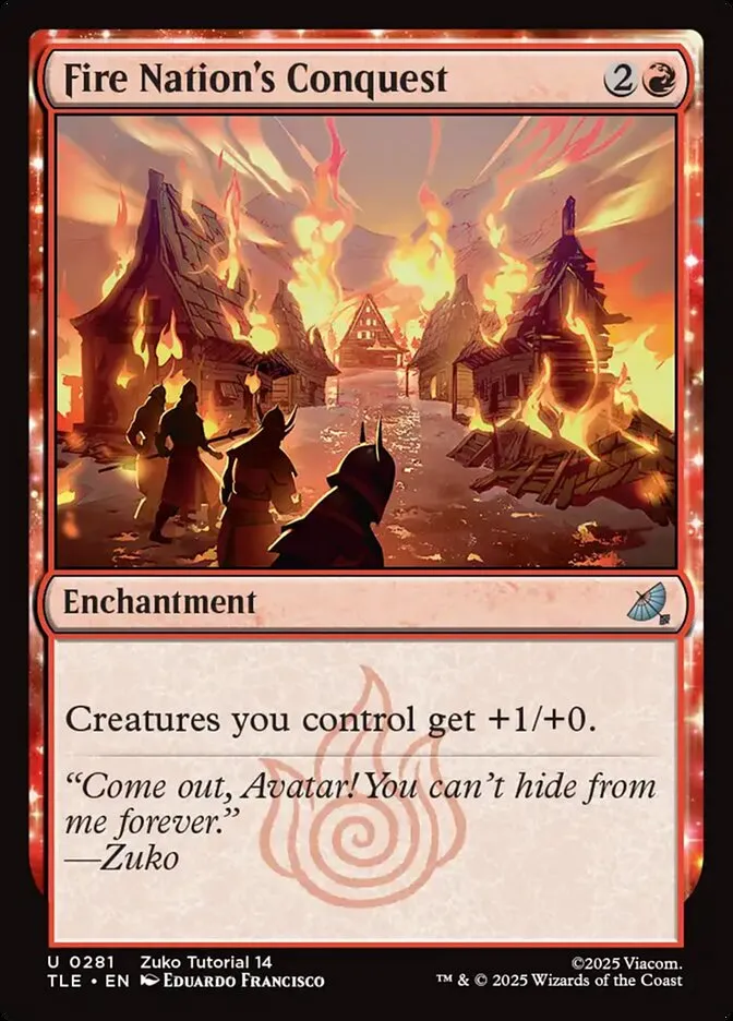 2025 Avatar: The Last Airbender Eternal Fire Nation's Conquest #281 uncommon card image