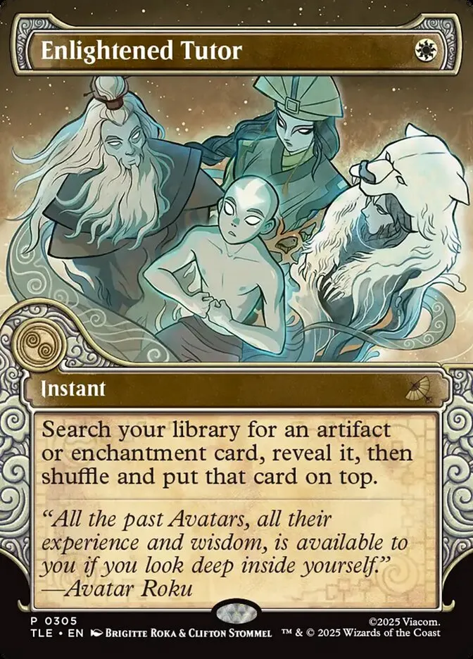 2025 Avatar: The Last Airbender Eternal Enlightened Tutor #305 rare card image