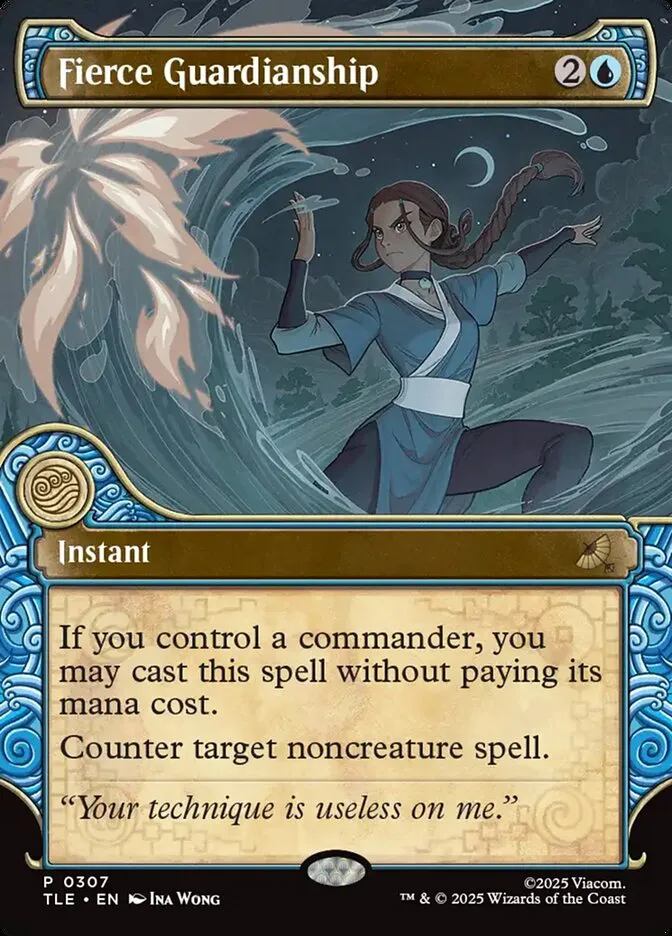 2025 Avatar: The Last Airbender Eternal Fierce Guardianship #307 rare card image
