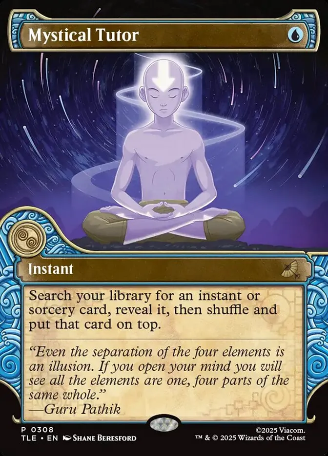 2025 Avatar: The Last Airbender Eternal Mystical Tutor #308 rare card image