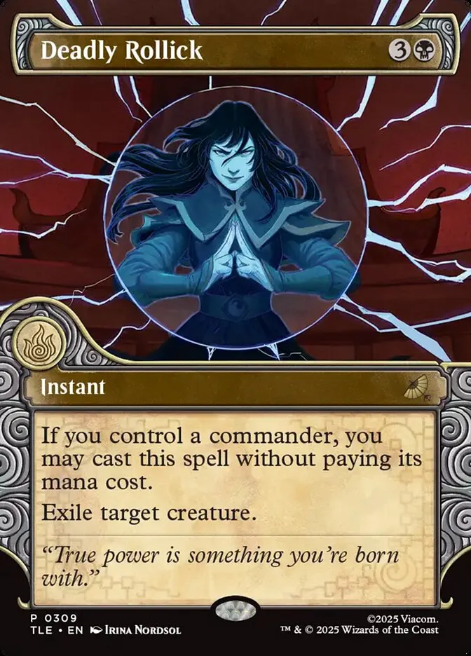 2025 Avatar: The Last Airbender Eternal Deadly Rollick #309 rare card image