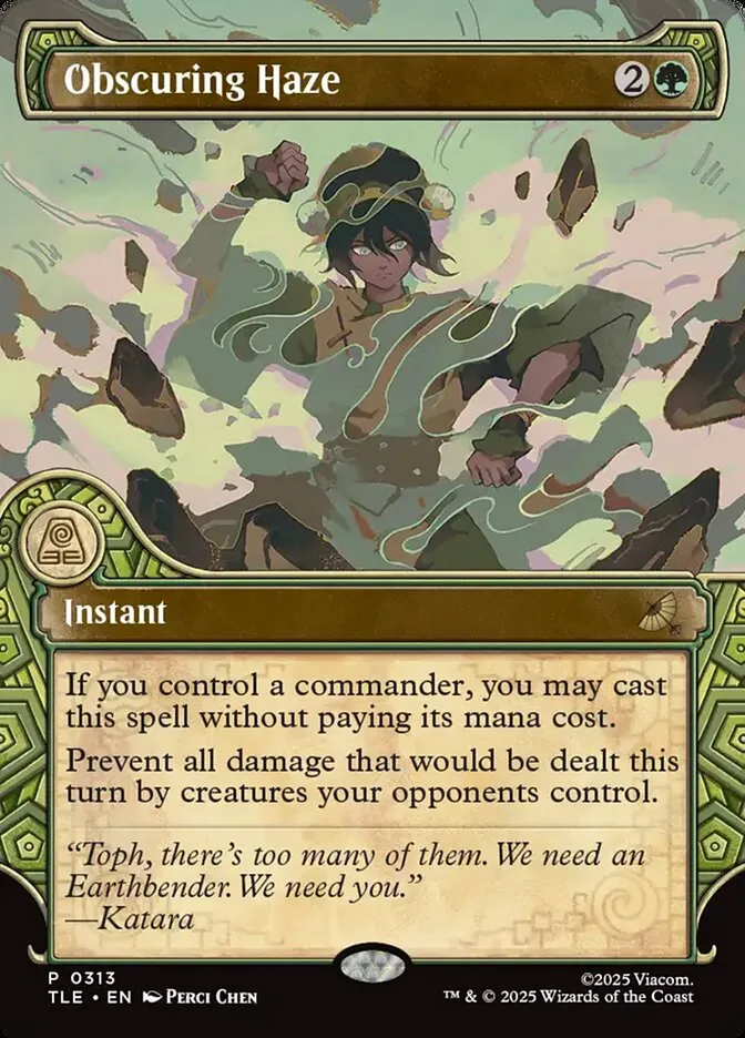 2025 Avatar: The Last Airbender Eternal Obscuring Haze #313 rare card image