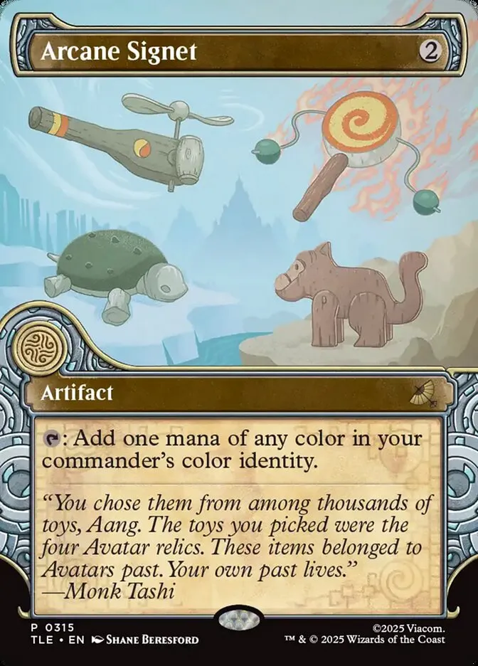 2025 Avatar: The Last Airbender Eternal Arcane Signet #315 rare card image