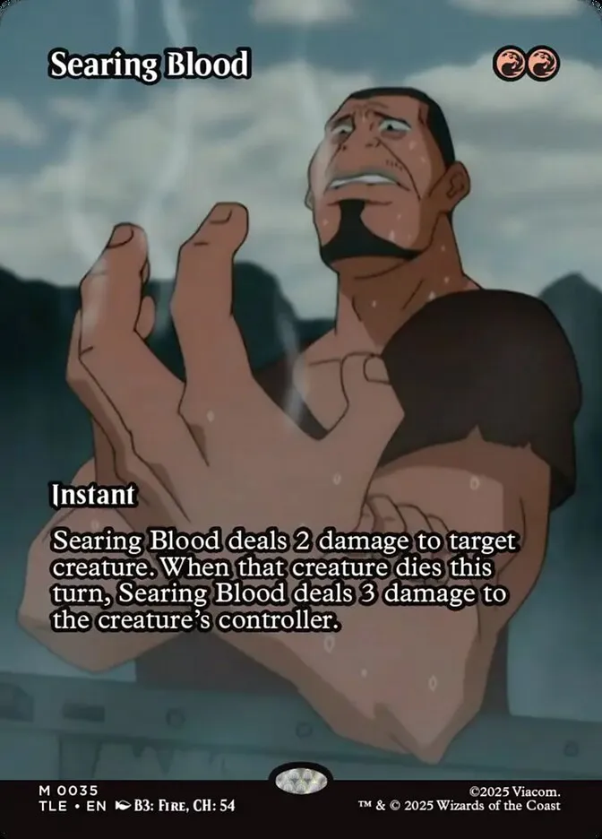 2025 Avatar: The Last Airbender Eternal Searing Blood #35 mythic card image
