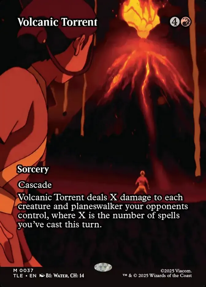 2025 Avatar: The Last Airbender Eternal Volcanic Torrent #37 mythic card image