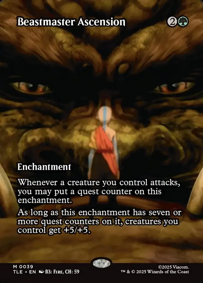 2025 Avatar: The Last Airbender Eternal Beastmaster Ascension #39 mythic card image
