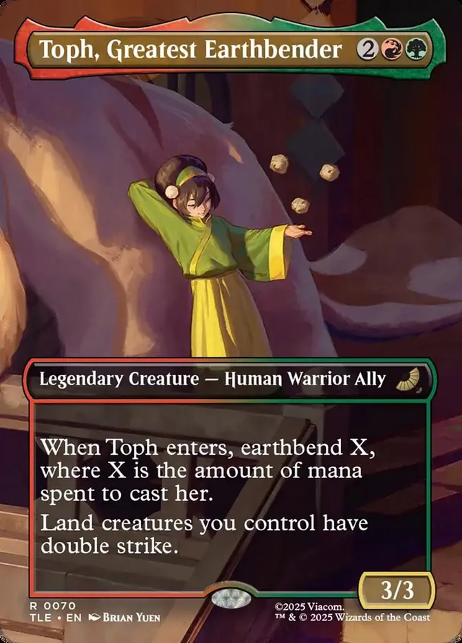 2025 Avatar: The Last Airbender Eternal Toph, Greatest Earthbender #70 rare card image