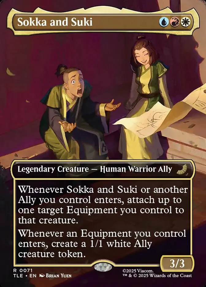 2025 Avatar: The Last Airbender Eternal Sokka and Suki #71 rare card image