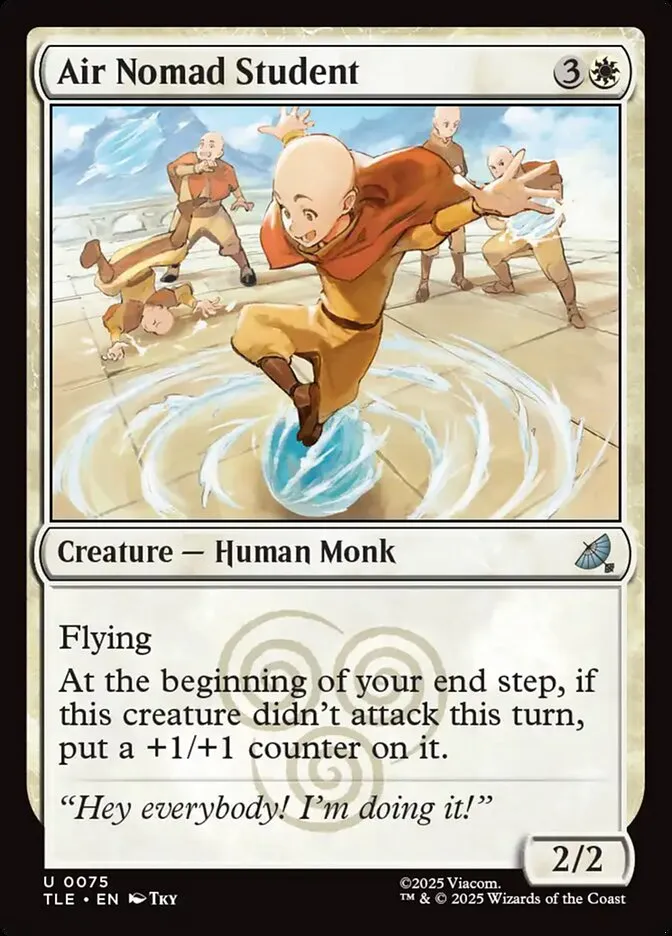 2025 Avatar: The Last Airbender Eternal Air Nomad Student #75 uncommon card image
