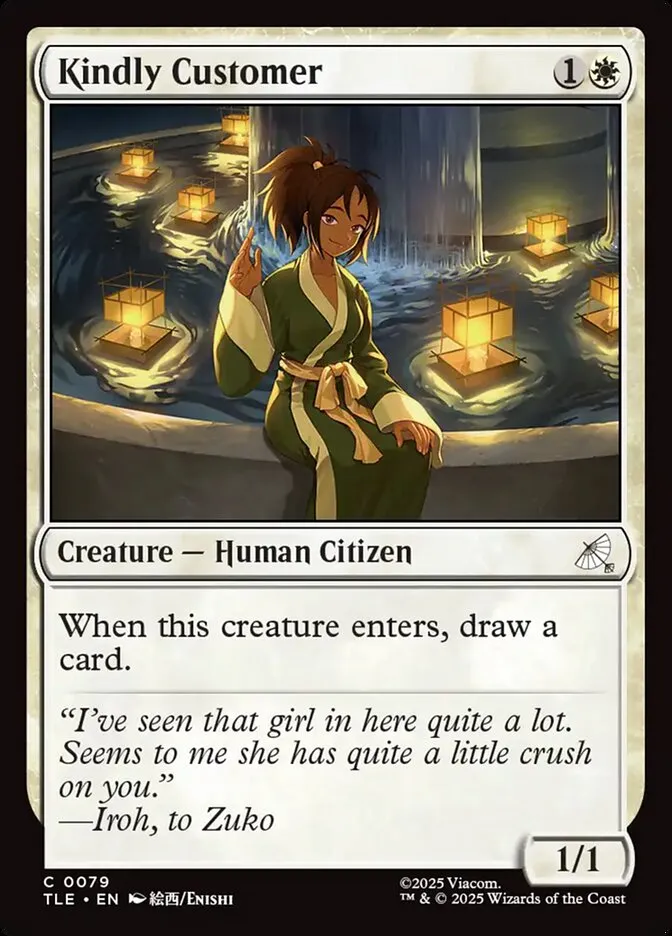 2025 Avatar: The Last Airbender Eternal Kindly Customer #79 common card image