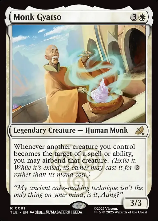 2025 Avatar: The Last Airbender Eternal Monk Gyatso #81 rare card image