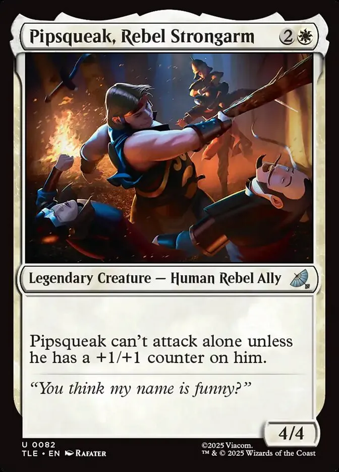 2025 Avatar: The Last Airbender Eternal Pipsqueak, Rebel Strongarm #82 uncommon card image