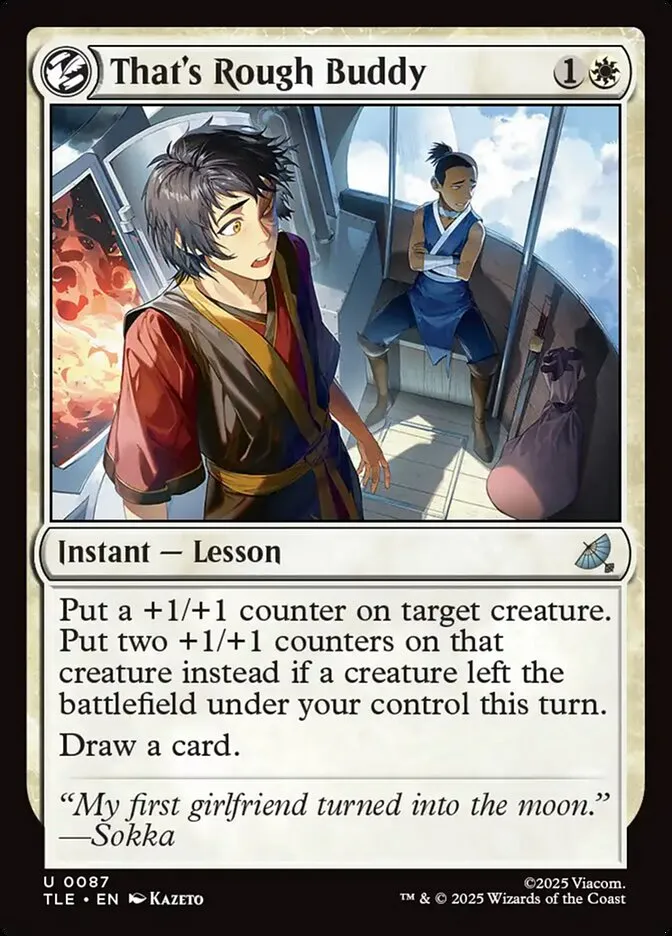 2025 Avatar: The Last Airbender Eternal That's Rough Buddy #87 uncommon card image