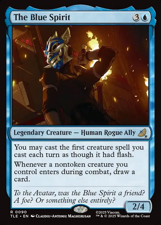 2025 Avatar: The Last Airbender Eternal The Blue Spirit #90 rare card image