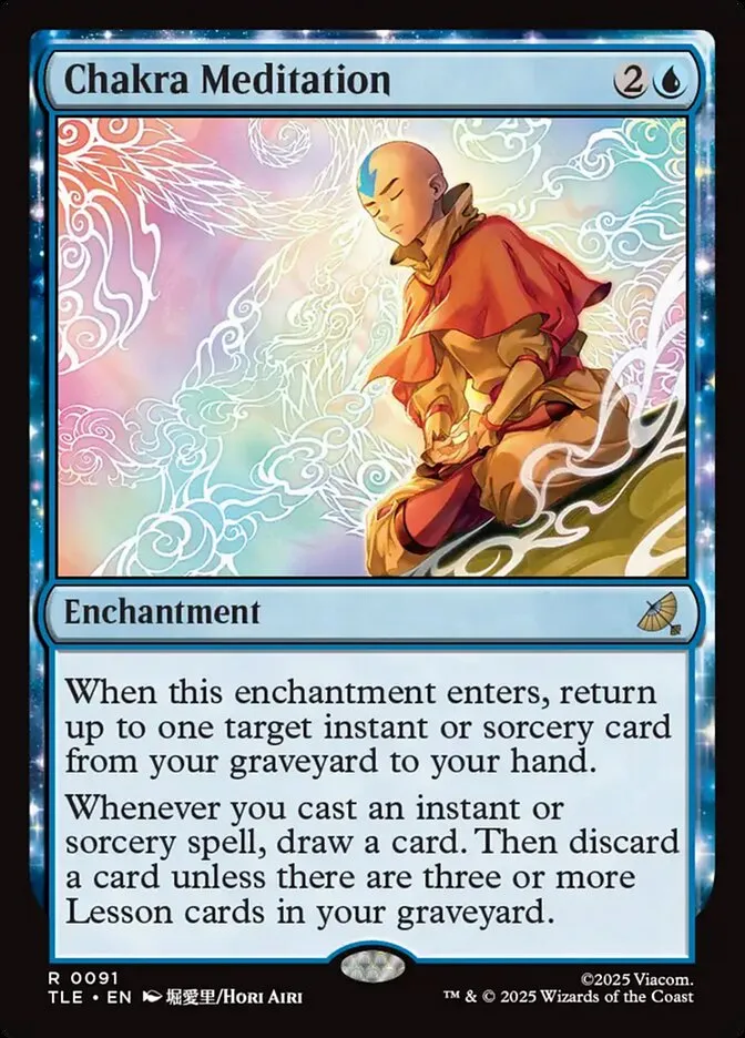 2025 Avatar: The Last Airbender Eternal Chakra Meditation #91 rare card image