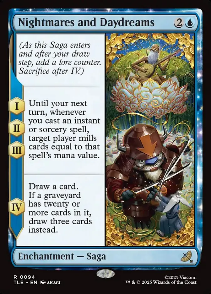 2025 Avatar: The Last Airbender Eternal Nightmares and Daydreams #94 rare card image