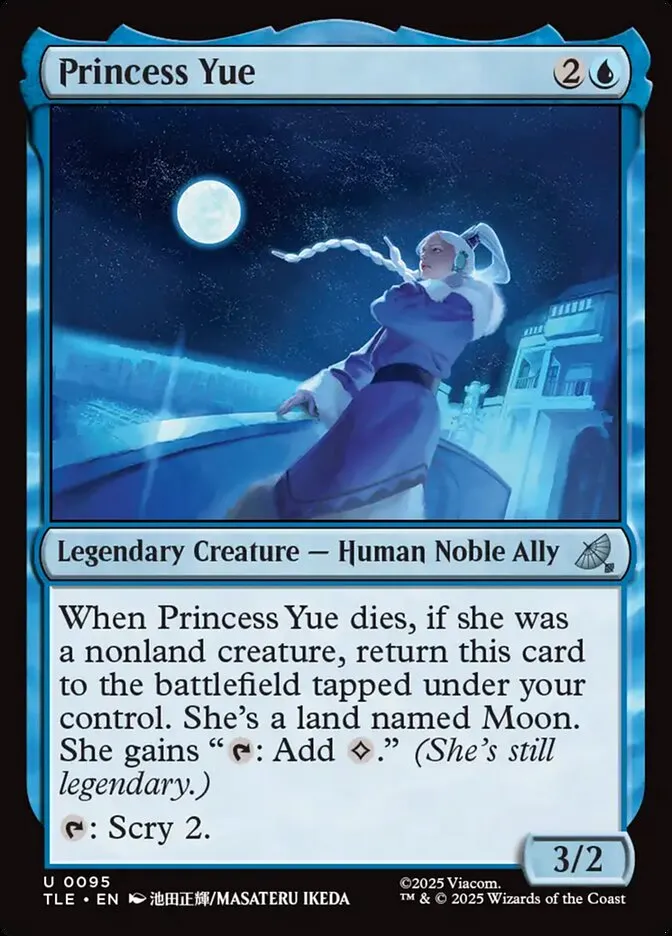 2025 Avatar: The Last Airbender Eternal Princess Yue #95 uncommon card image