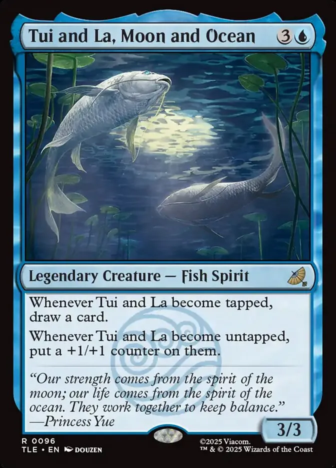 2025 Avatar: The Last Airbender Eternal Tui and La, Moon and Ocean #96 rare card image