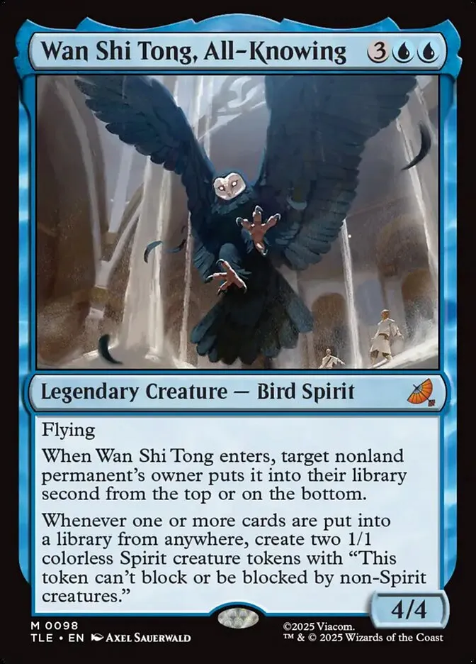 2025 Avatar: The Last Airbender Eternal Wan Shi Tong, All-Knowing #98 mythic card image