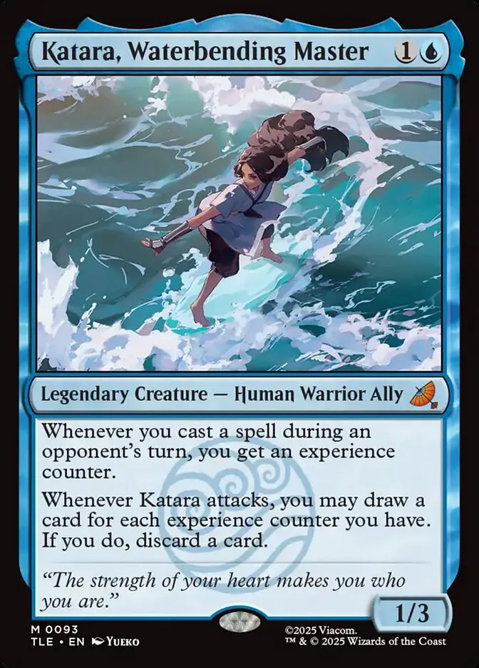 2025 Avatar: The Last Airbender Eternal Katara, Waterbending Master mythic #93 mythic card image