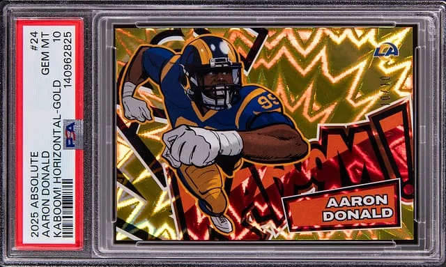 2025 Panini Absolute Aaron Donald Kaboom! Horizontal #24 card image
