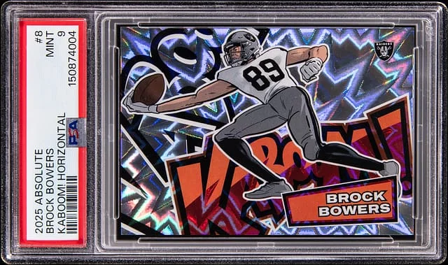 2025 Panini Absolute Brock Bowers Kaboom! Horizontal #8 card image