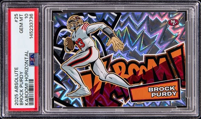 2025 Panini Absolute Brock Purdy Kaboom! Horizontal #25 card image