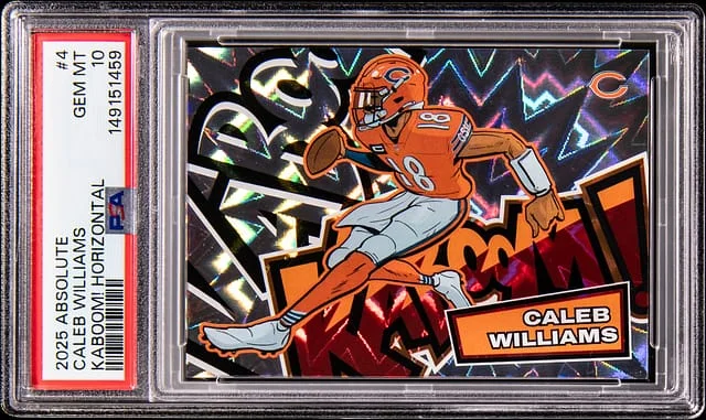 2025 Panini Absolute Caleb Williams Kaboom! Horizontal #4 card image