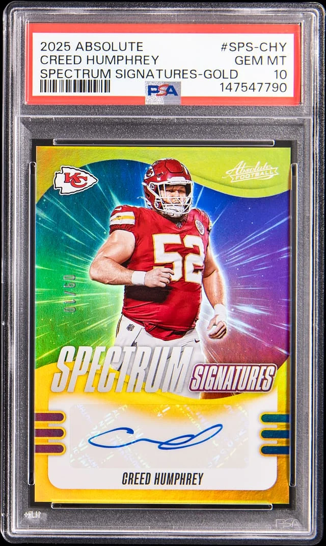 2025 Panini Absolute Creed Humphrey Spectrum Signatures Gold #SPS-CHY card image