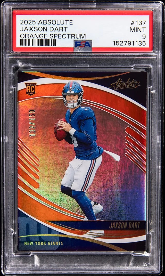 2025 Panini Absolute Jaxson Dart Orange Spectrum #137 card image