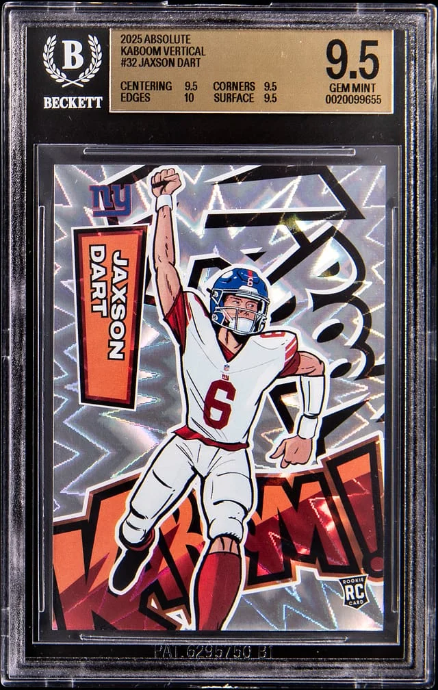 2025 Panini Absolute Jaxson Dart Kaboom! Vertical #32 card image
