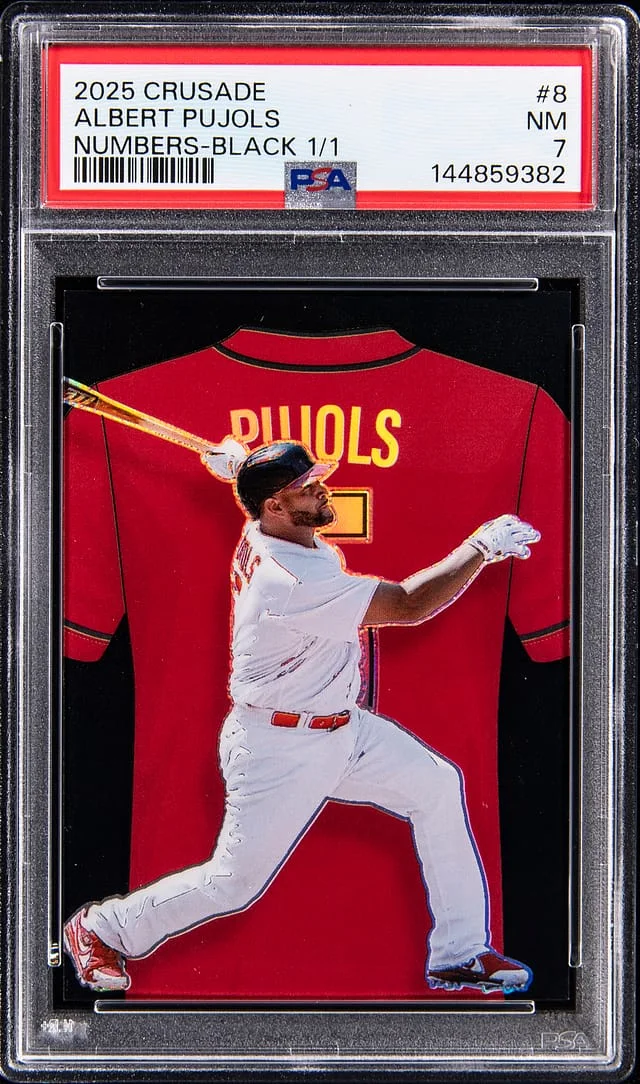 2025 Panini Albert Pujols Crusade Numbers Black #8 card image