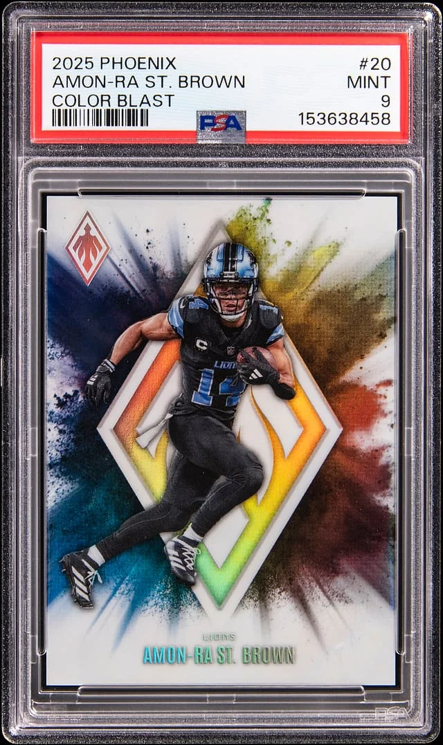 2025 Panini Amon-Ra St. Brown Phoenix Color Blast #20 card image