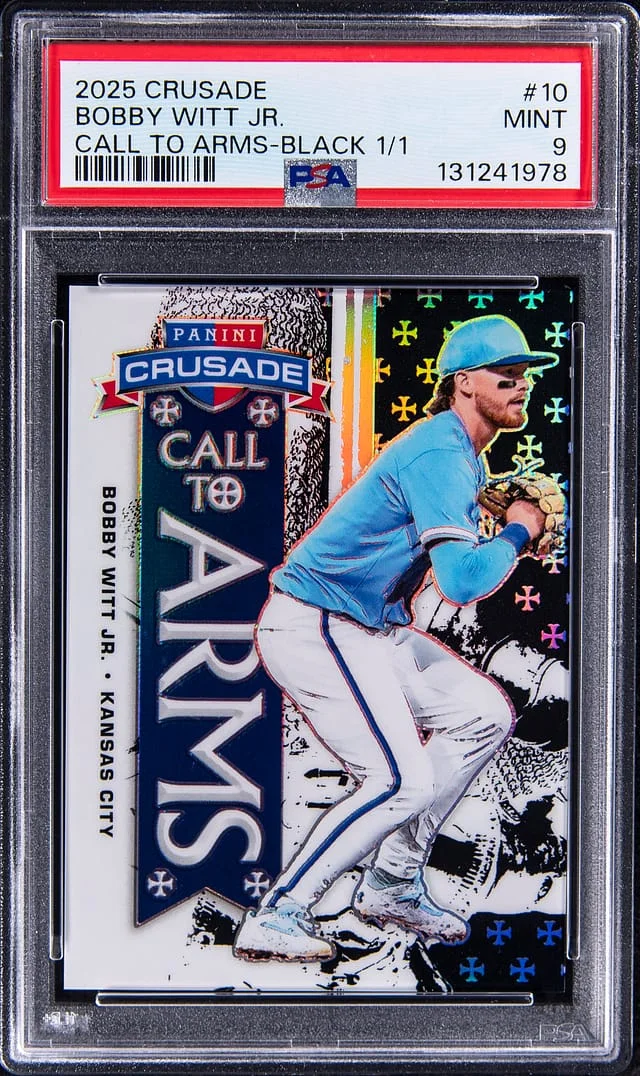 2025 Panini Bobby Witt Jr. Crusade Call To Arms Black #10 card image