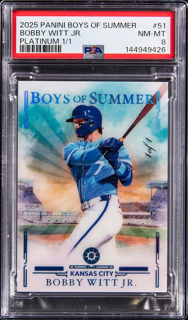 2025 Panini Bobby Witt Jr. Boys of Summer Platinum #51 card image