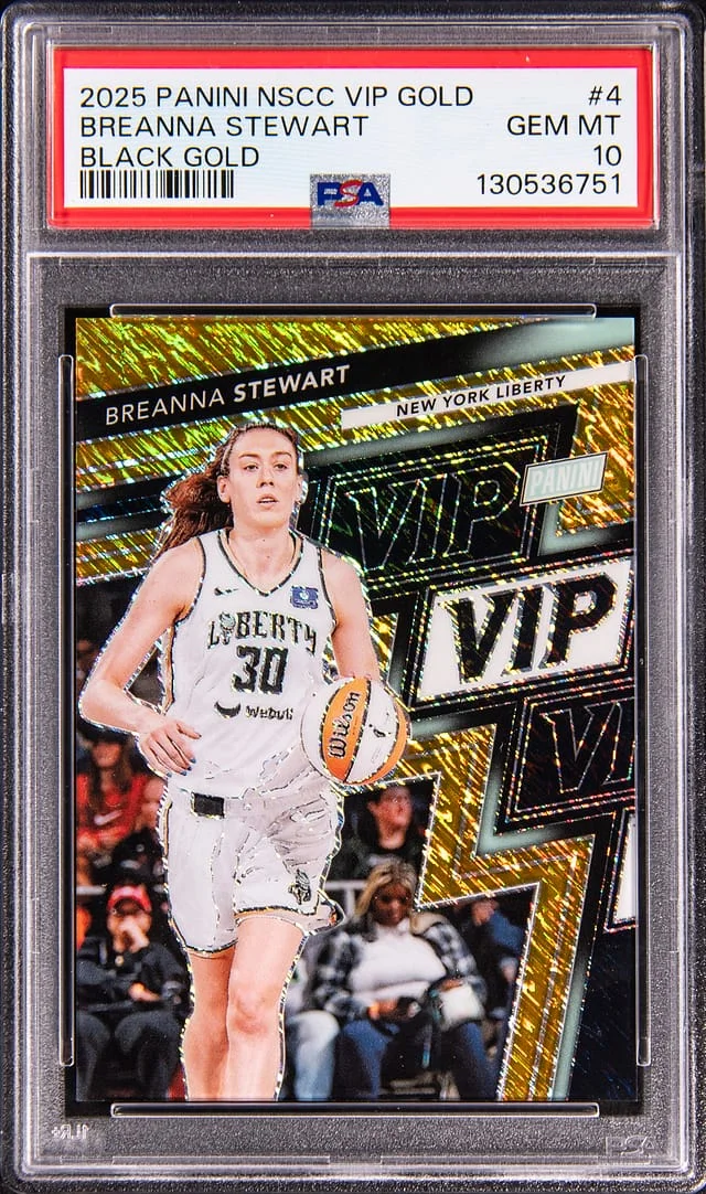 2025 Panini Breanna Stewart NSCC VIP Gold Black Gold #4 card image