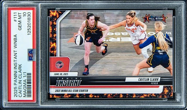 2025 Panini Caitlin Clark Instant WNBA Magma #111 card image