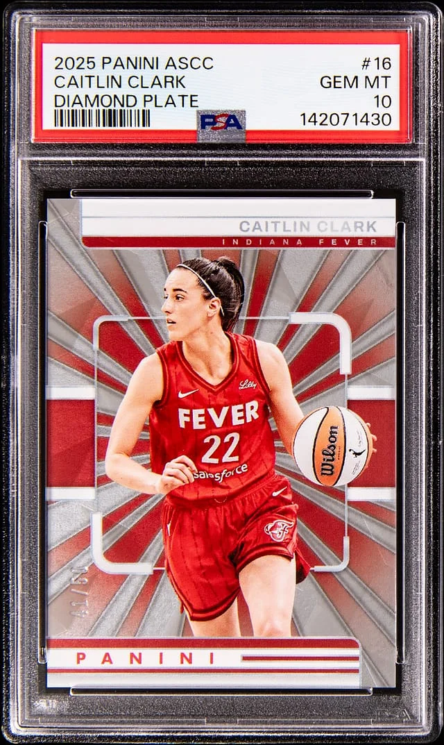 2025 Panini Caitlin Clark ASCC Diamond Plate #16 card image